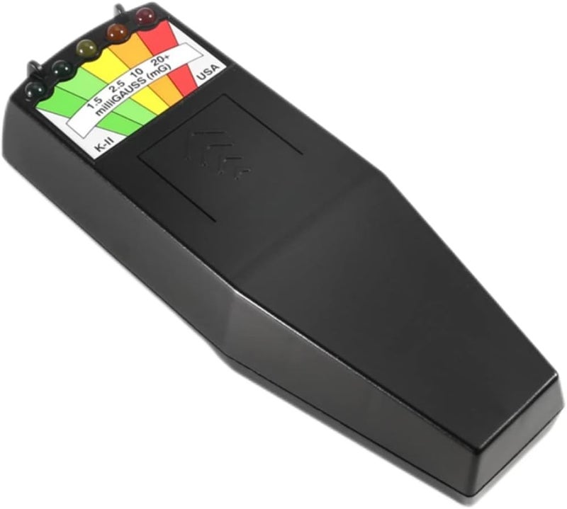 woobles صندوق الروح، جهاز قياس EMF مع 5 مصابيح LED للكشف عن الأشباح، معدات الصيد الخارقة، جهاز اختبار مع بطارية باللون الأسود، معدات الأشباح - Image 1